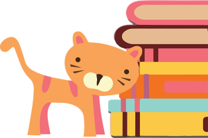 1000 books Cat Cat Graphic