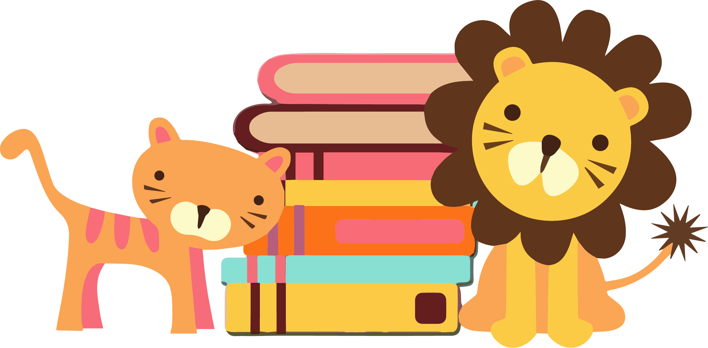 Lion and Cat graphic