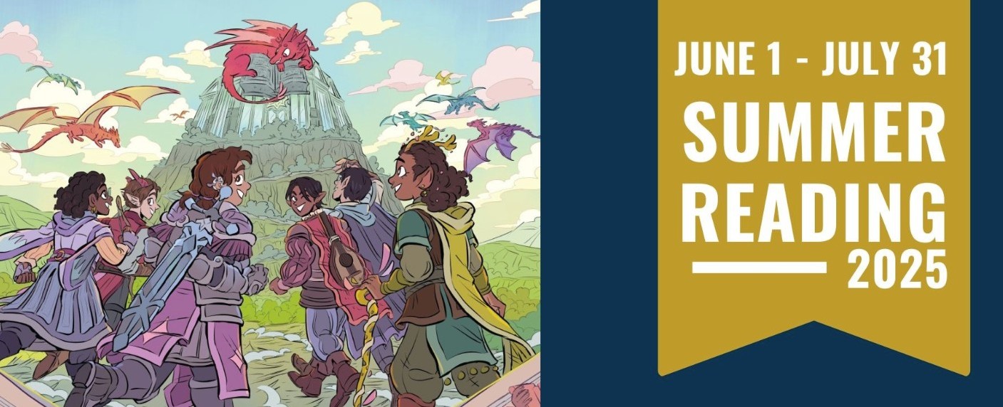 Summer Reading Social & Event Header 2 Find Your Voice! Summer Reading. June 1st to July 31st.